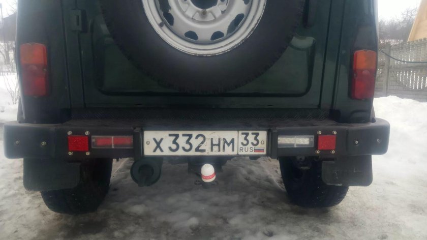 Задний бампер УАЗ 31519