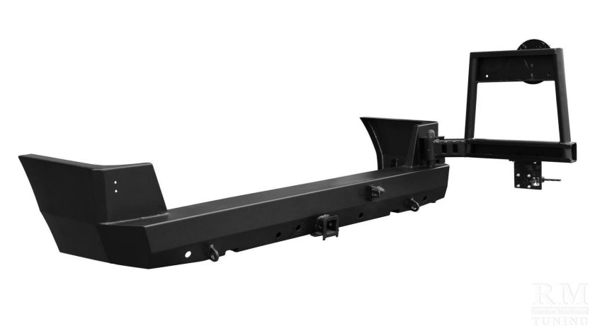 Задний силовой бампер на Патриот 2013 с калиткой