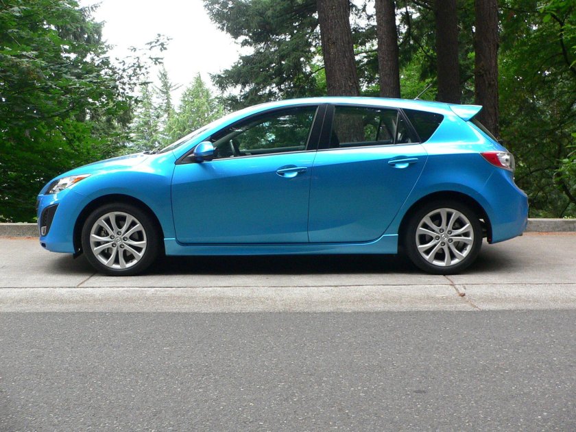 Мазда 3 хэтчбек синяя