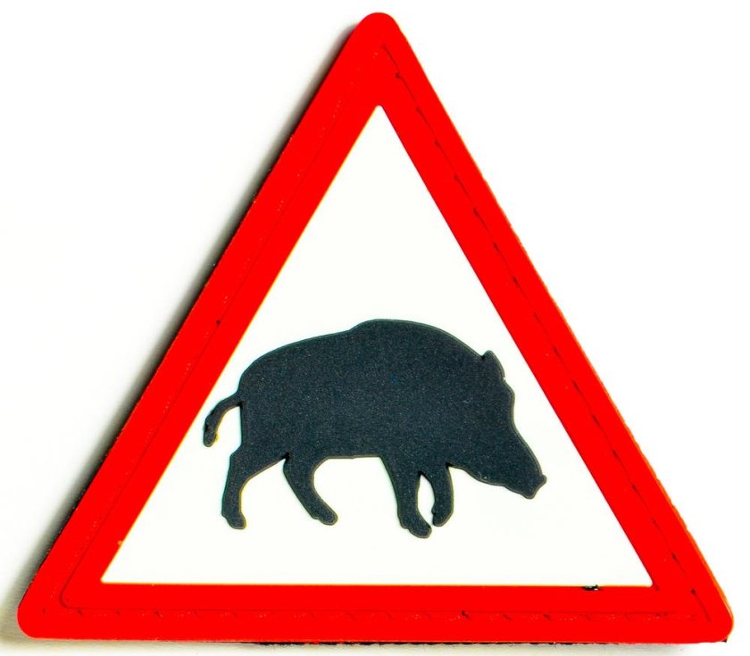Дорожный знак кабан