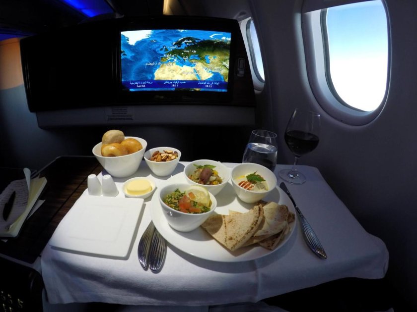 Еда в самолете бизнес класс