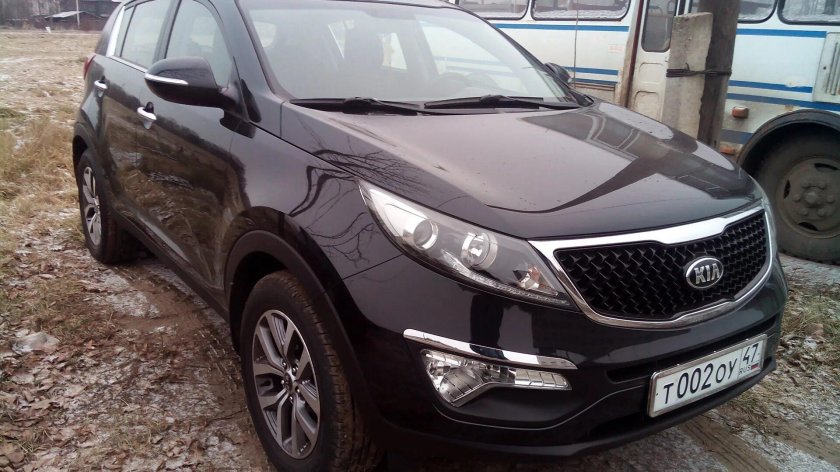 Киа Спортейдж 2015 черный