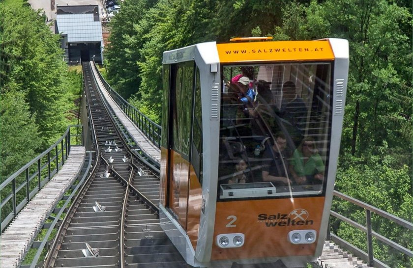 Гальштат Австрия фуникулер фото