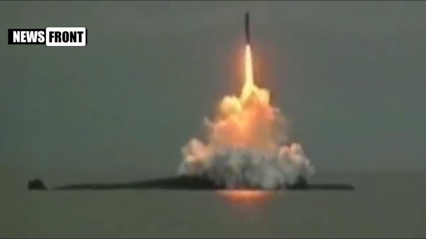 Пуск баллистической ракеты с подводной лодки