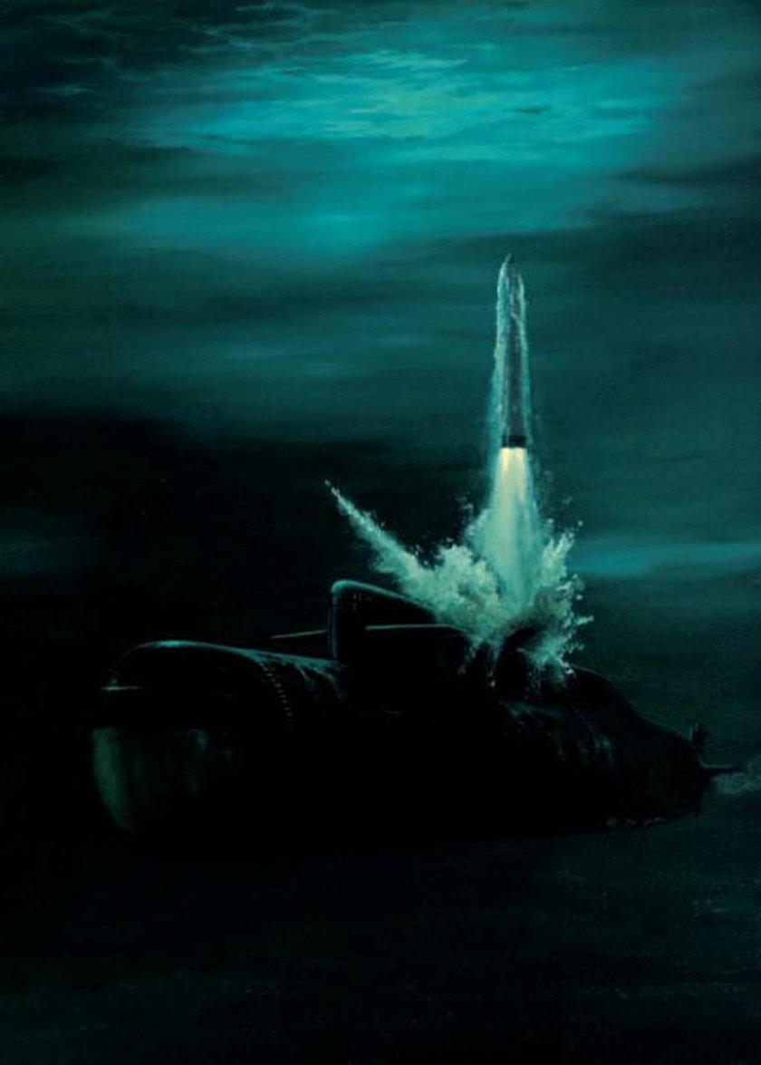 Подводный старт баллистической ракеты