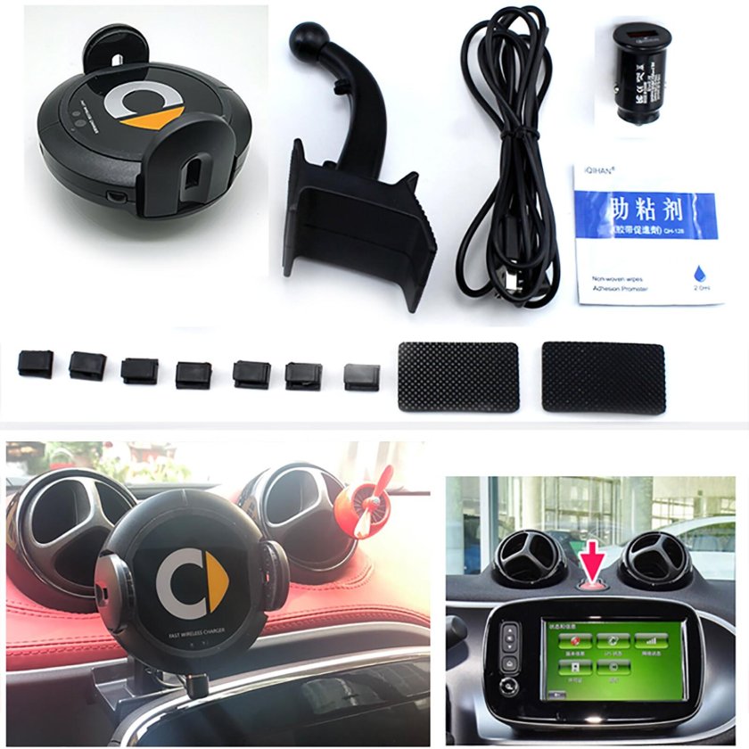 Как установить беспроводную зарядку на смарте 453