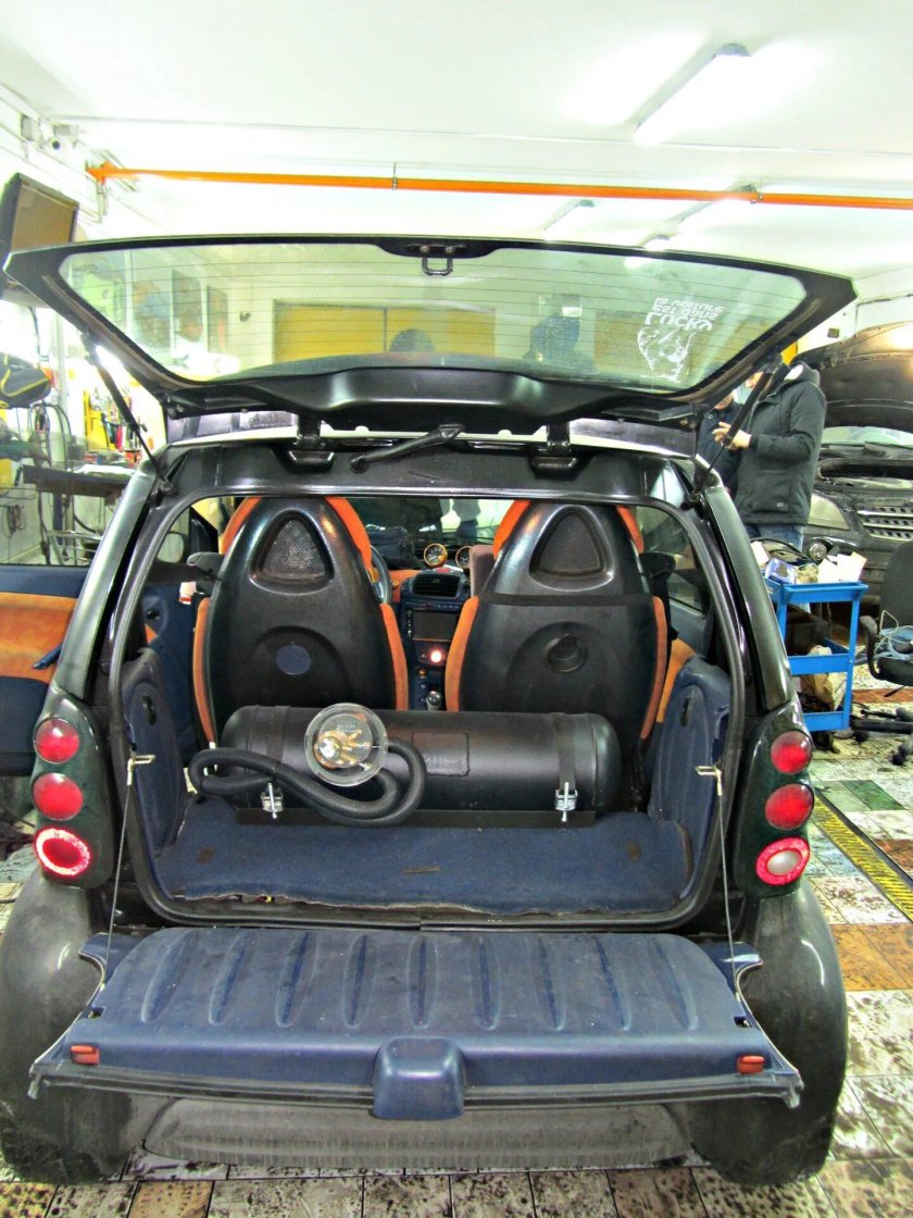 Размеры багажника Smart Fortwo 451