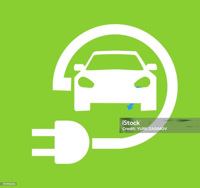Знак электромобиль