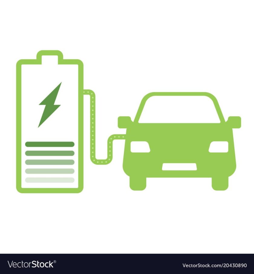 Знак электрозарядки авто