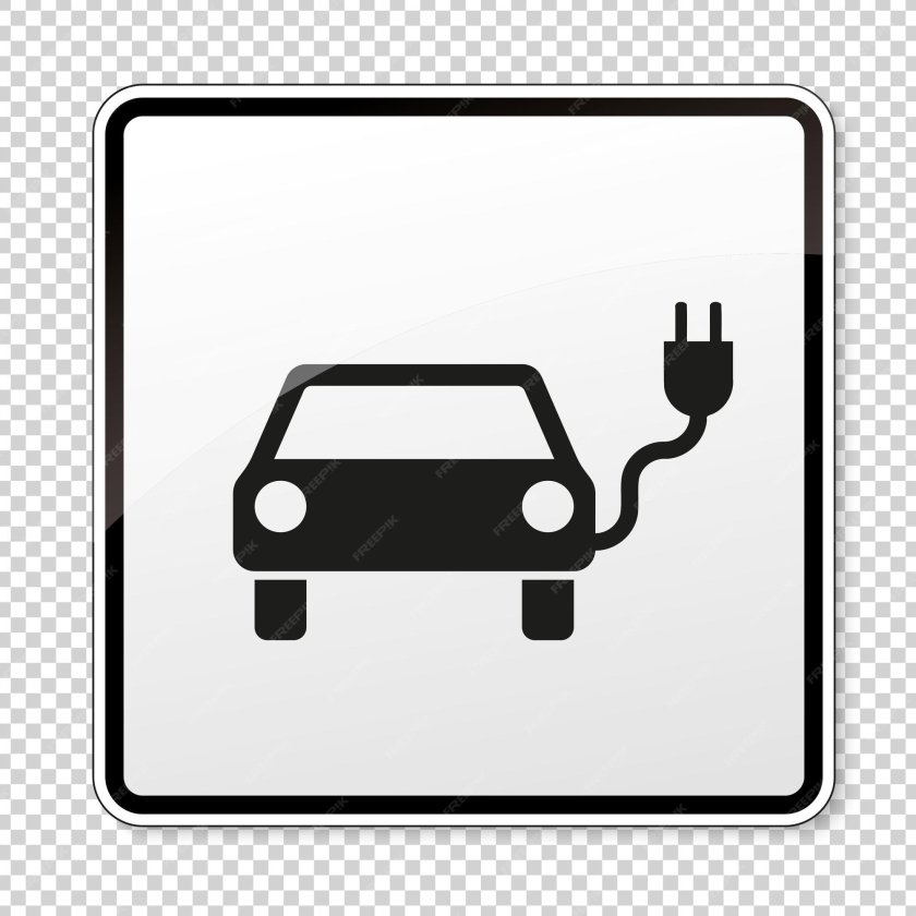 Дорожный знак электромобиль