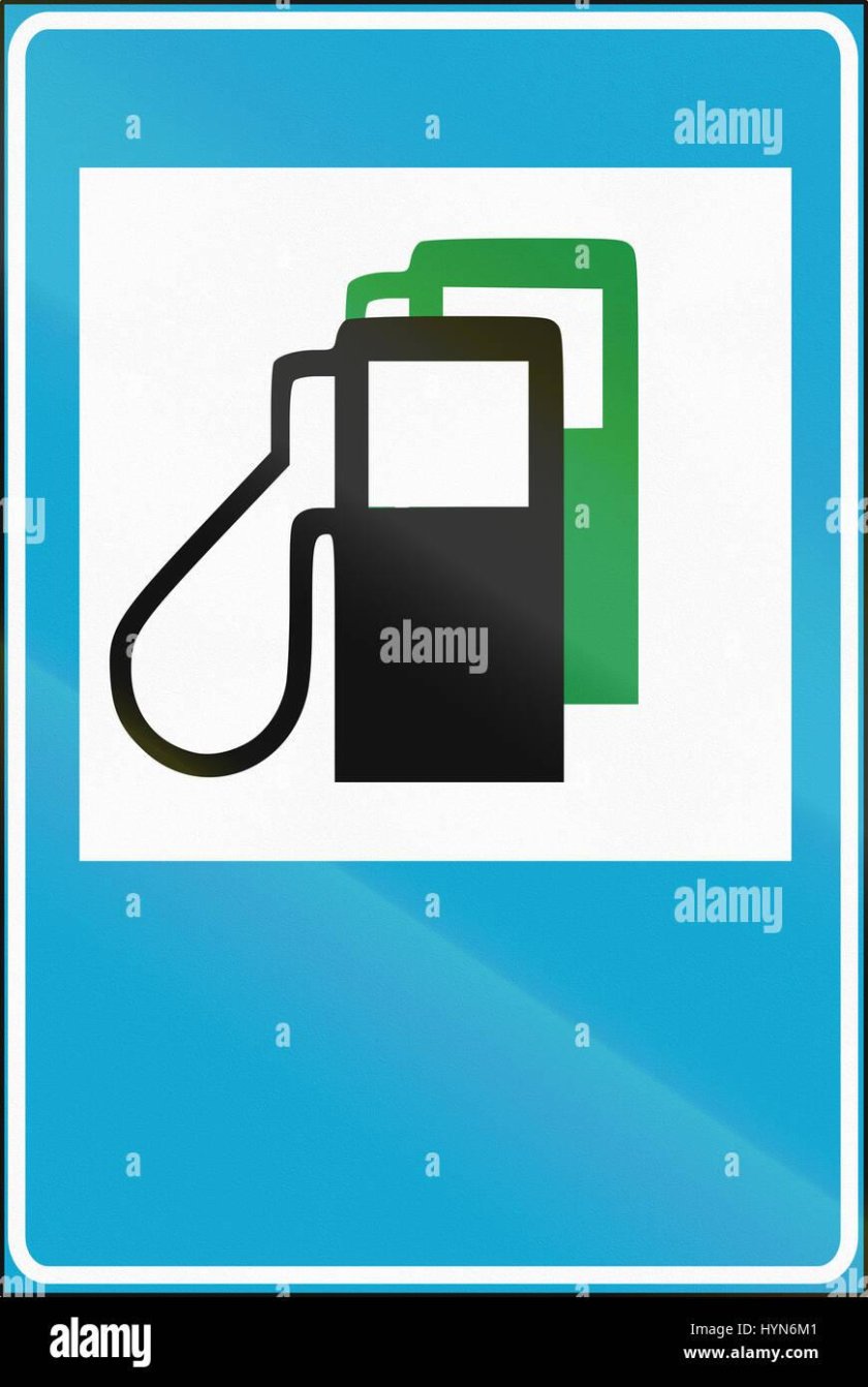 Дорожные знаки бензоколонка