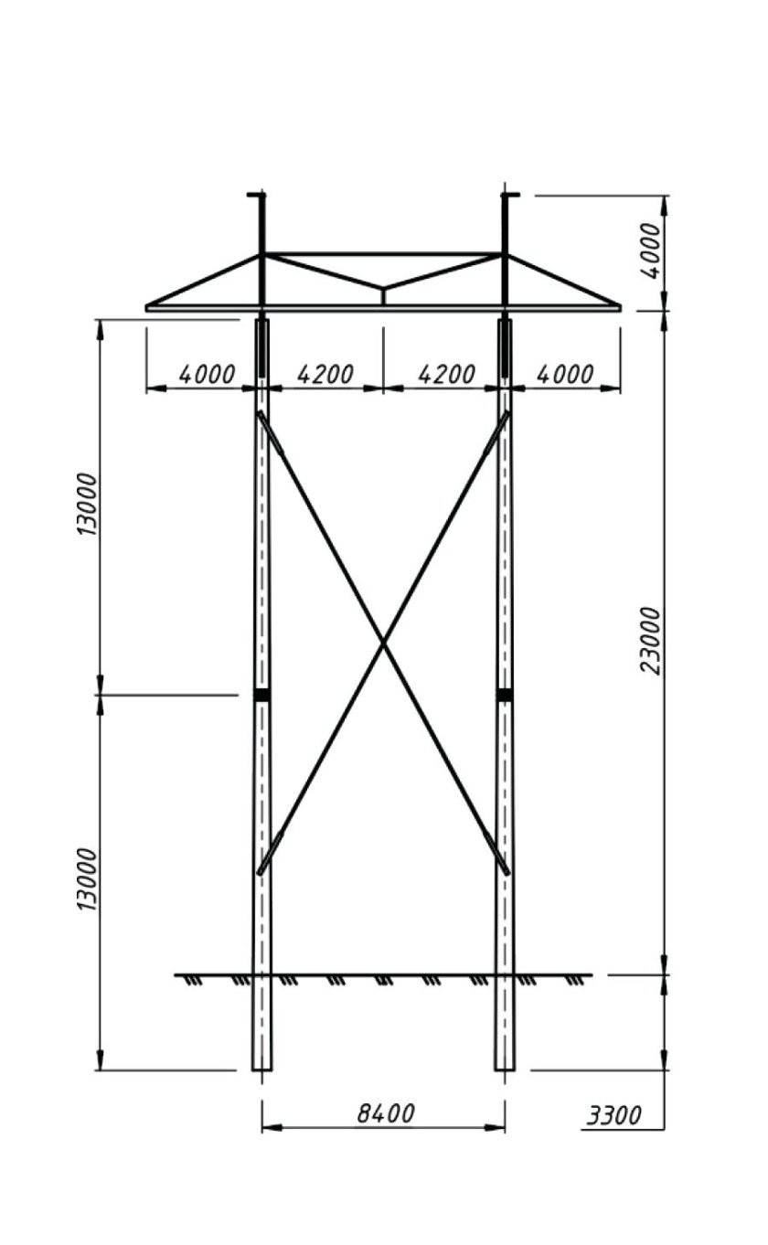 Опора 2пс110пб-4т