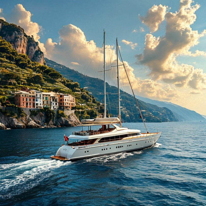 Яхты в море