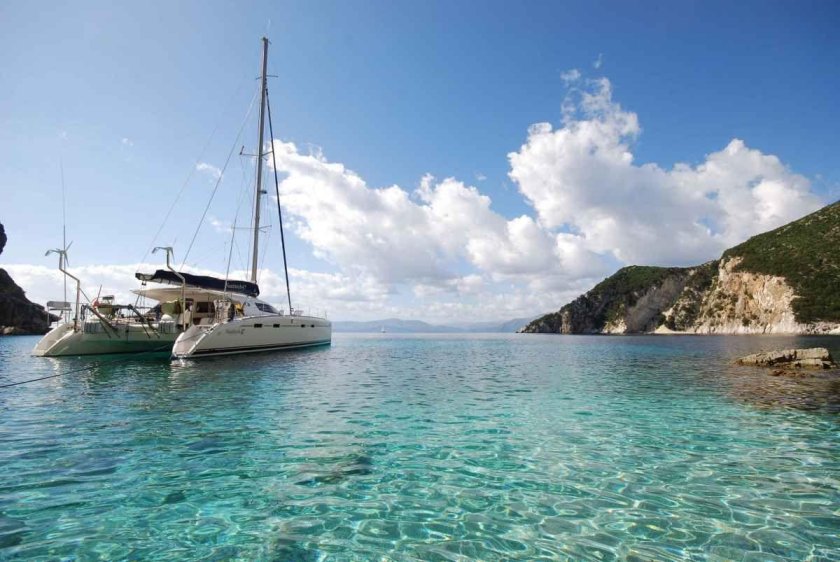 Греция Эгейское море бухта