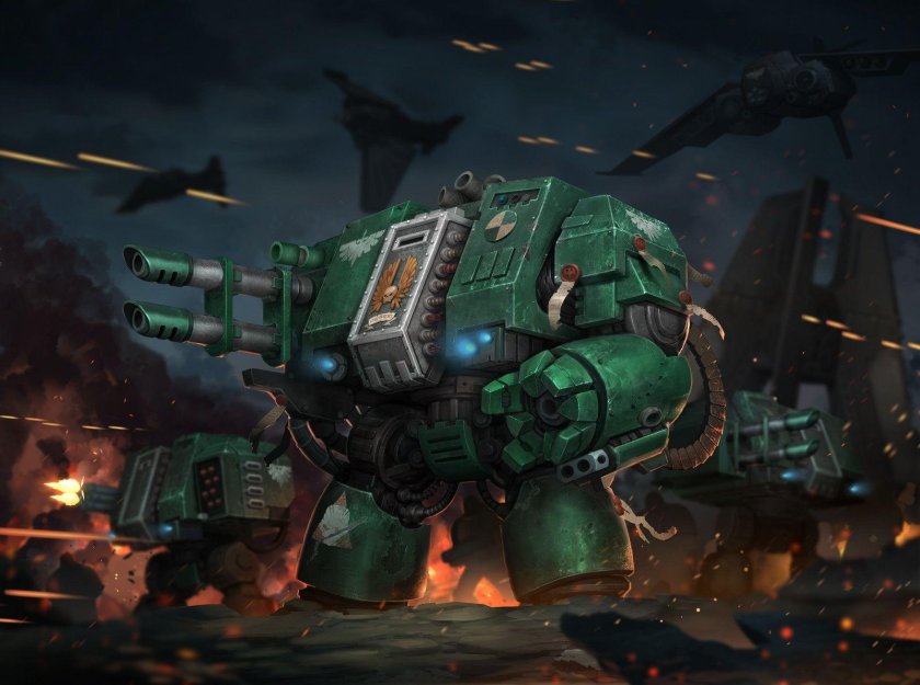 Вархаммер дредноут темных ангелов