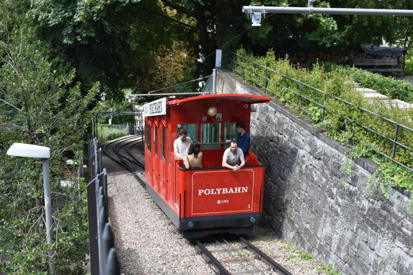 Набережная Лиммата фуникулёр Цюрих