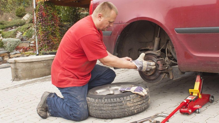 Замена колеса