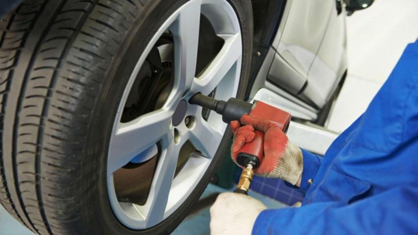 Демонтаж колеса