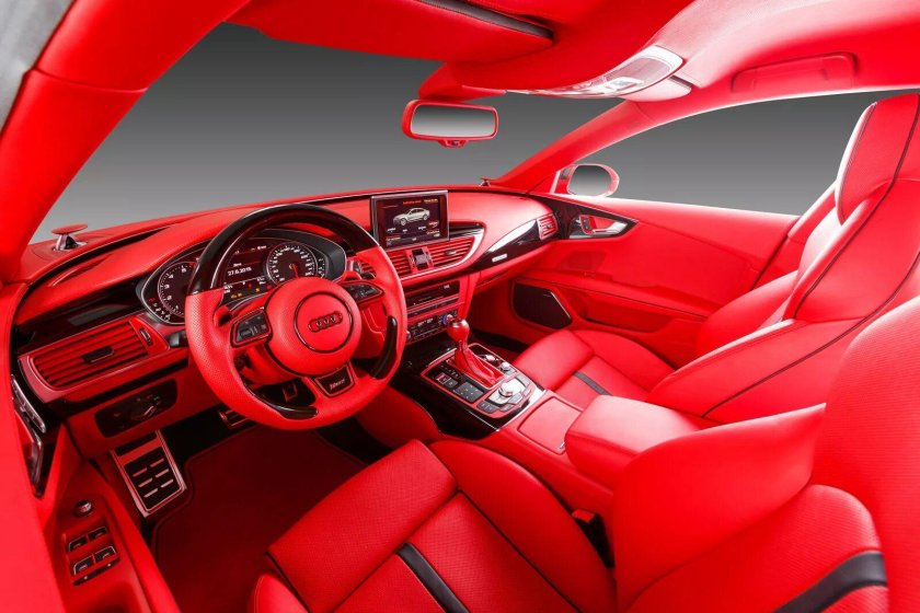 Audi rs7 красный салон