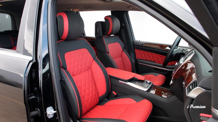 W204 красный салон