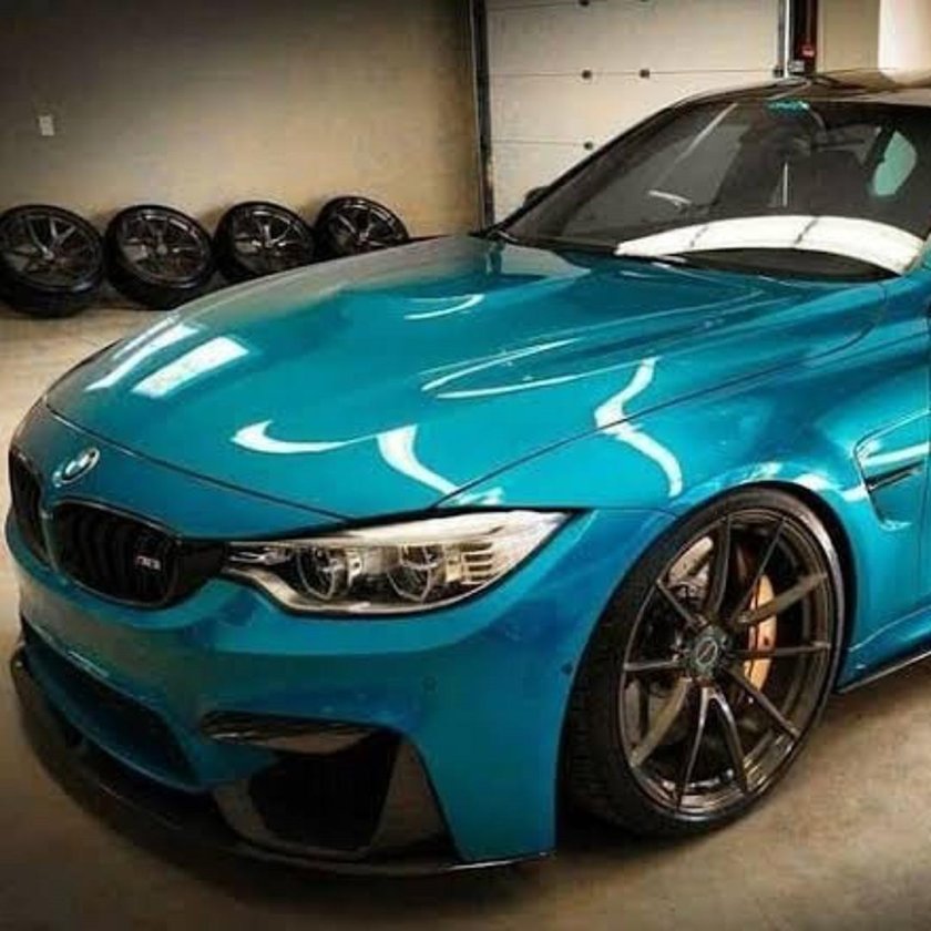BMW m3 бирюзовая