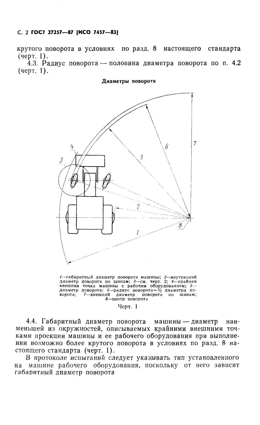 Минимальный радиус поворота автомобиля ГОСТ