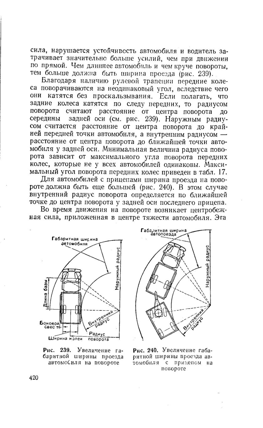 Радиус разворота пожарной машины