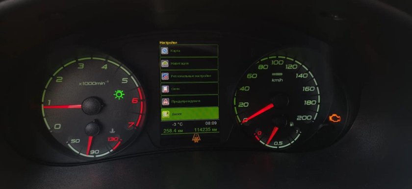 Приборка Калина 2 спорт