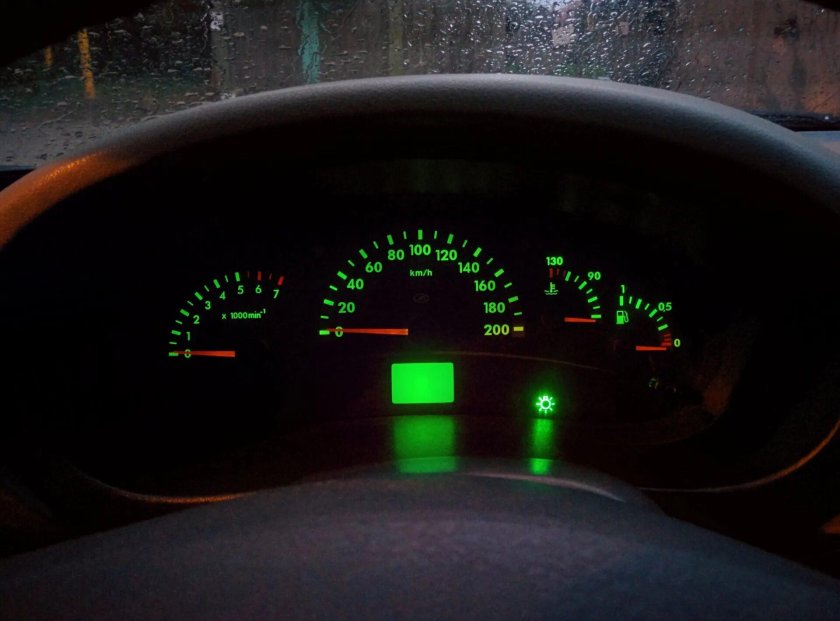 Пересвет приборной панели Калина 1