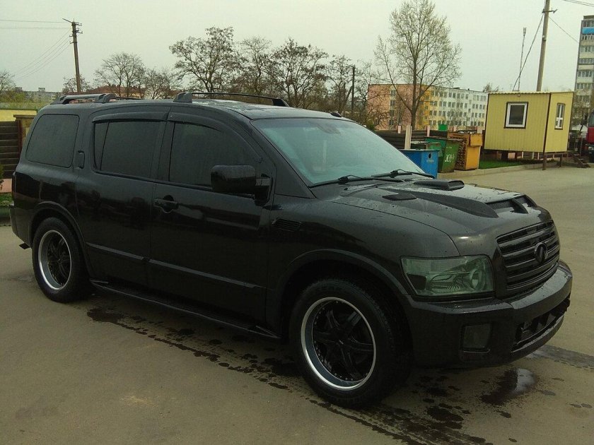 Инфинити qx56 2008 черный