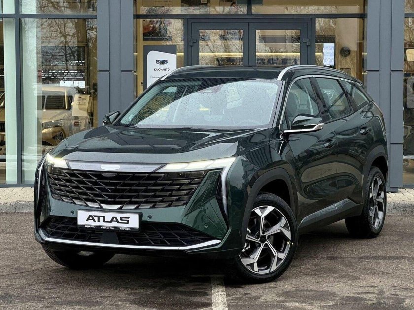 Джили атлас 2024 зеленый