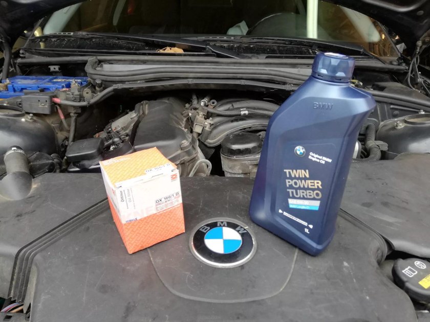 BMW 320i масло в ДВС