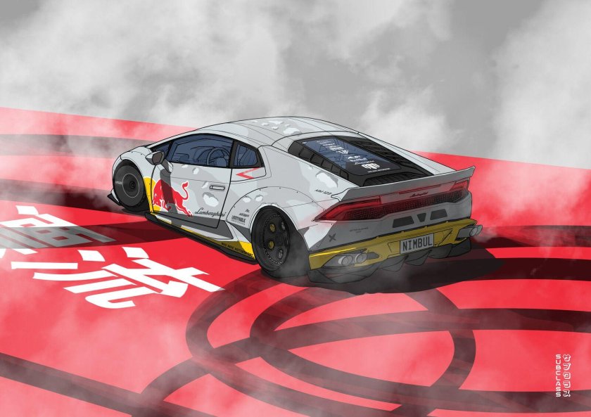 Гоночная машина на гонке