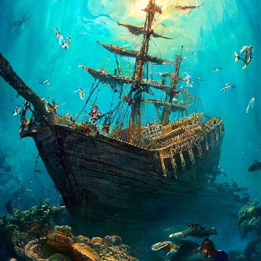 Затонувший корабль