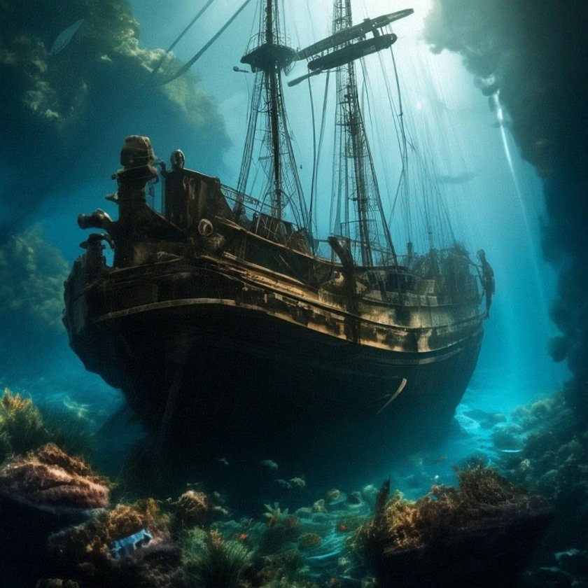 Корабли на дне океана