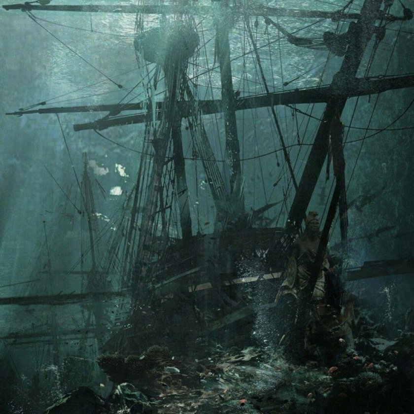 Корабль призрак из пиратов Карибского моря