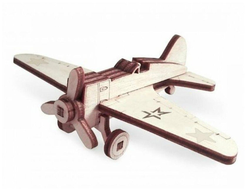 Военный самолет и-16 деревянный конструктор
