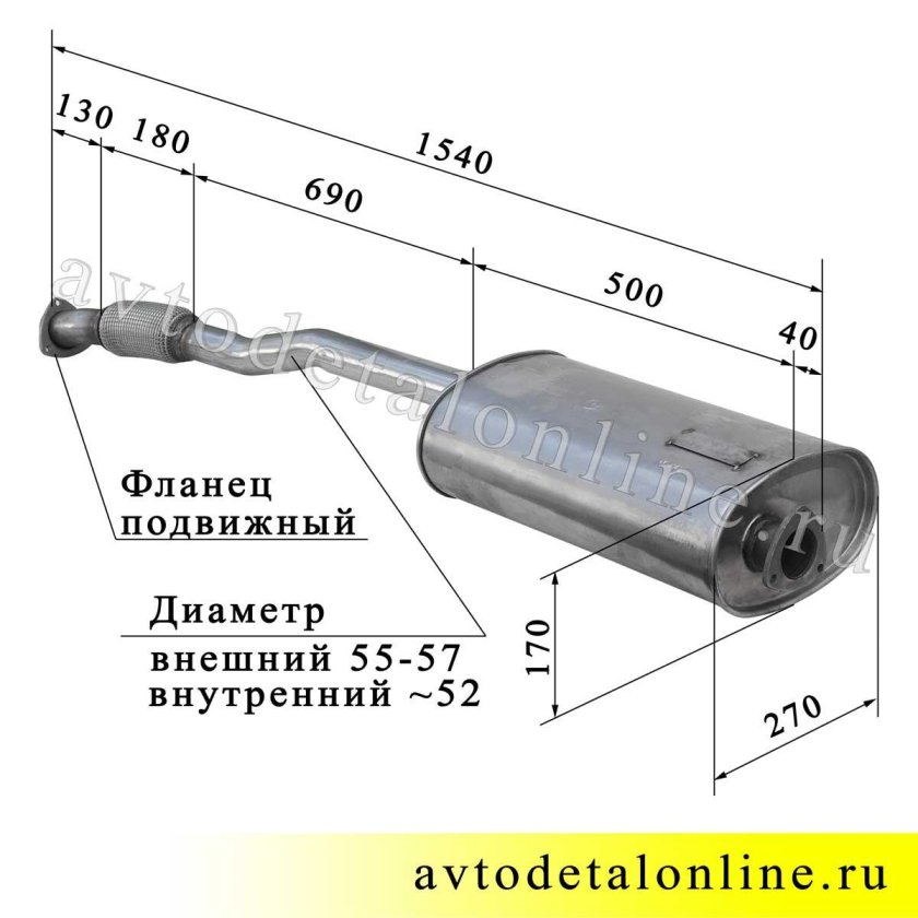 Выхлопная система УАЗ Патриот евро 4