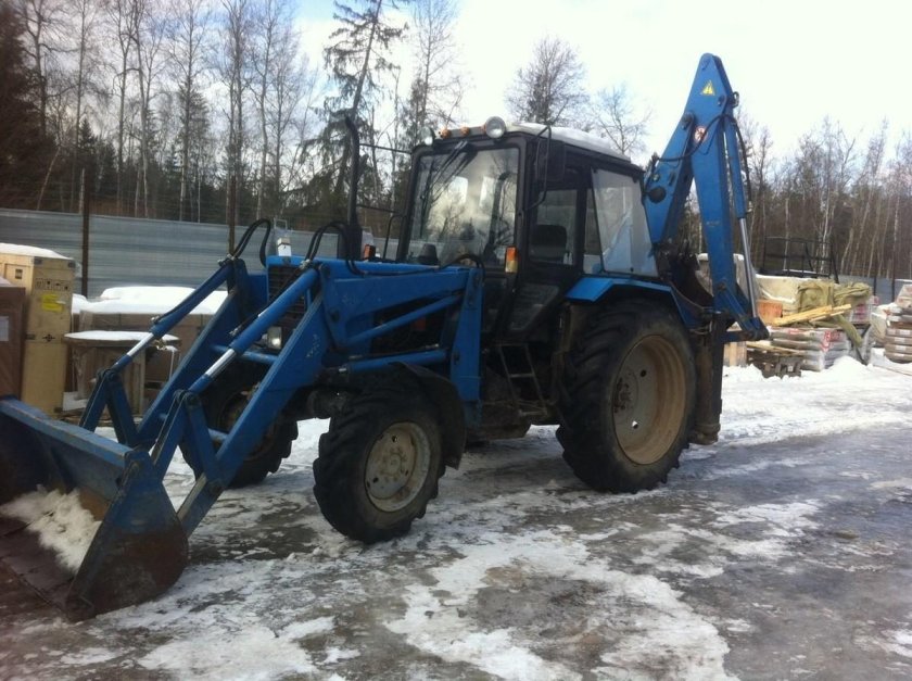 Трактор мтз 82 экскаватор