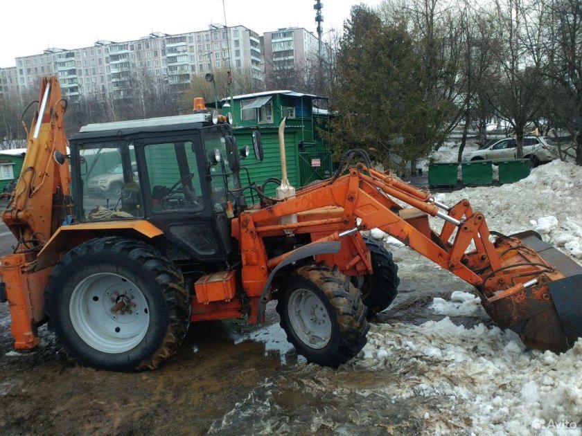 МТЗ 82 экскаватор погрузчик