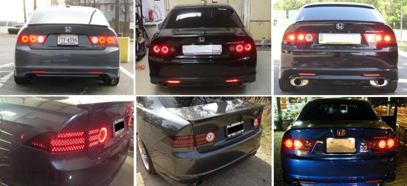 Задние фары Honda TSX Accord 7