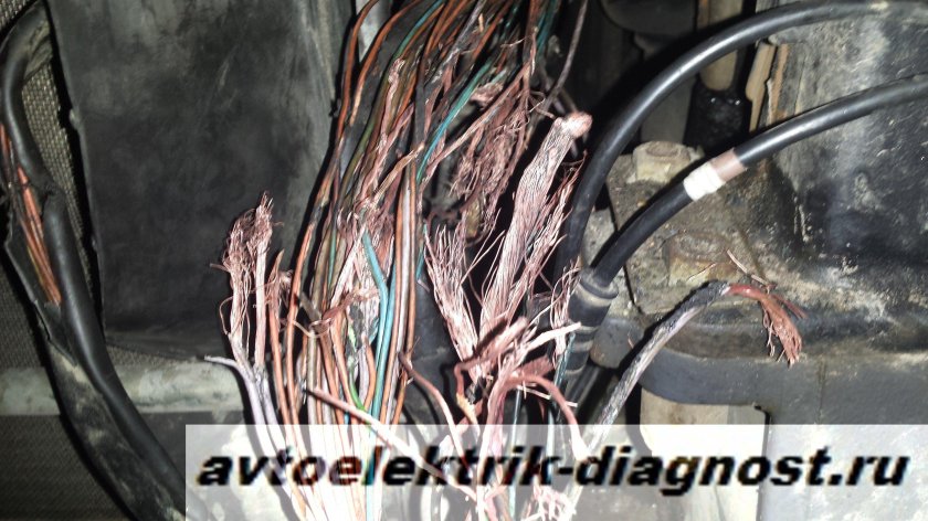 Сгоревший провод