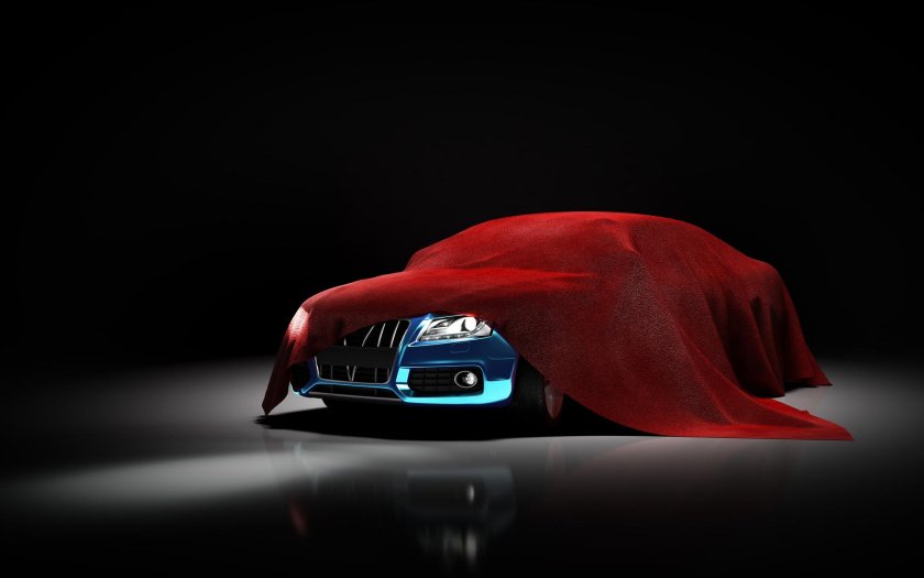 Автомобиль под покрывалом