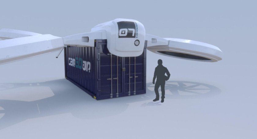 Грузовой дрон 3д модель