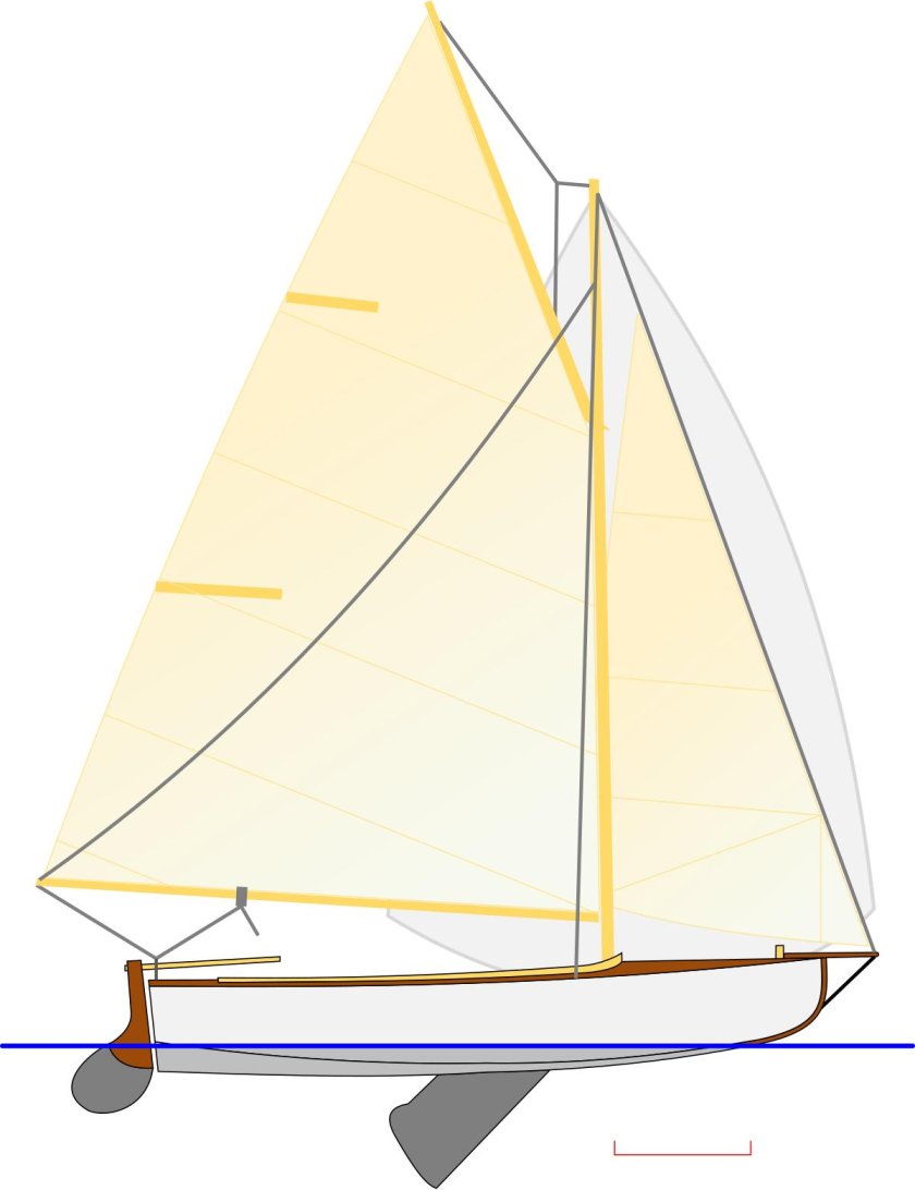 Парусная шлюпка