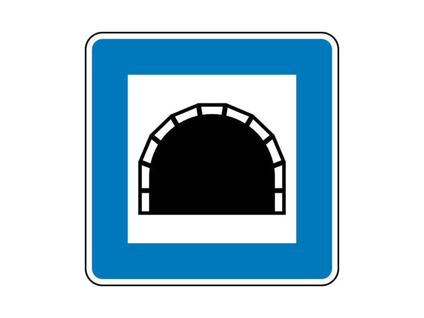 Знаки дорожного движения тоннель