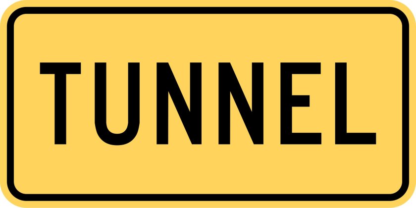 Tunnel ahead