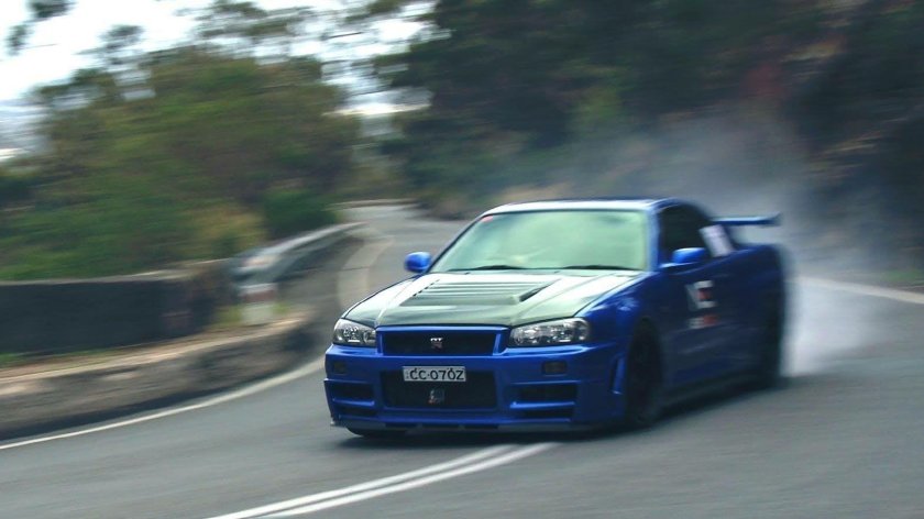 Nissan Skyline GTR 34 дрифт
