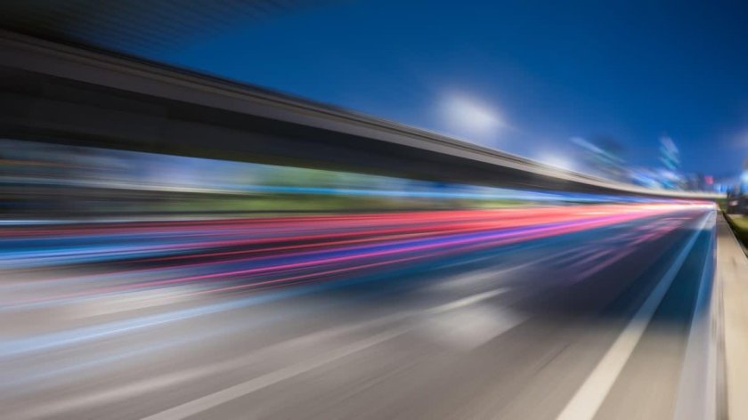 Дорога в движении