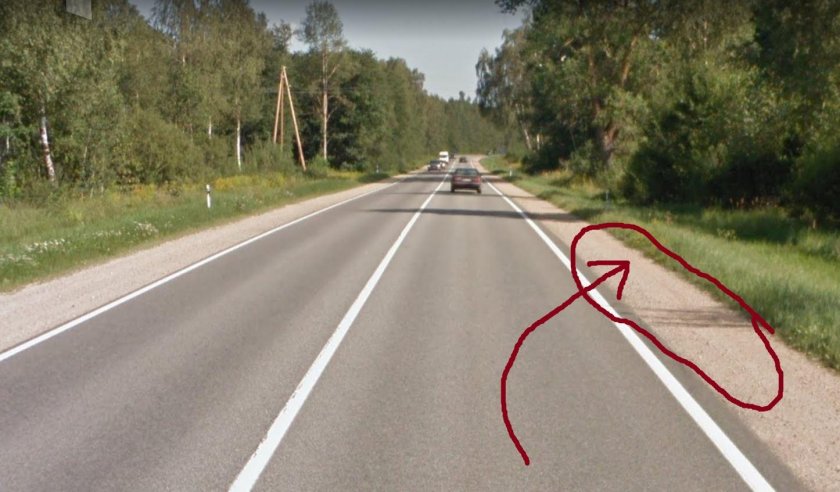 Сплошная линия на трассе